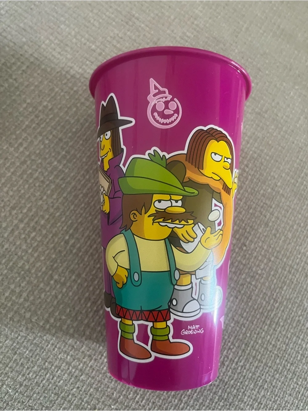 Jack in the Box Simpsons glow in the dark cup
